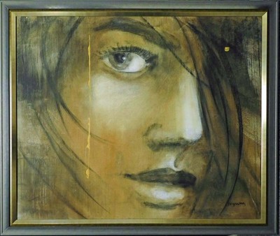 Andre Desjardins''Feeling Earth Under My Feet'' Original Oil on Canvas Hand Signed