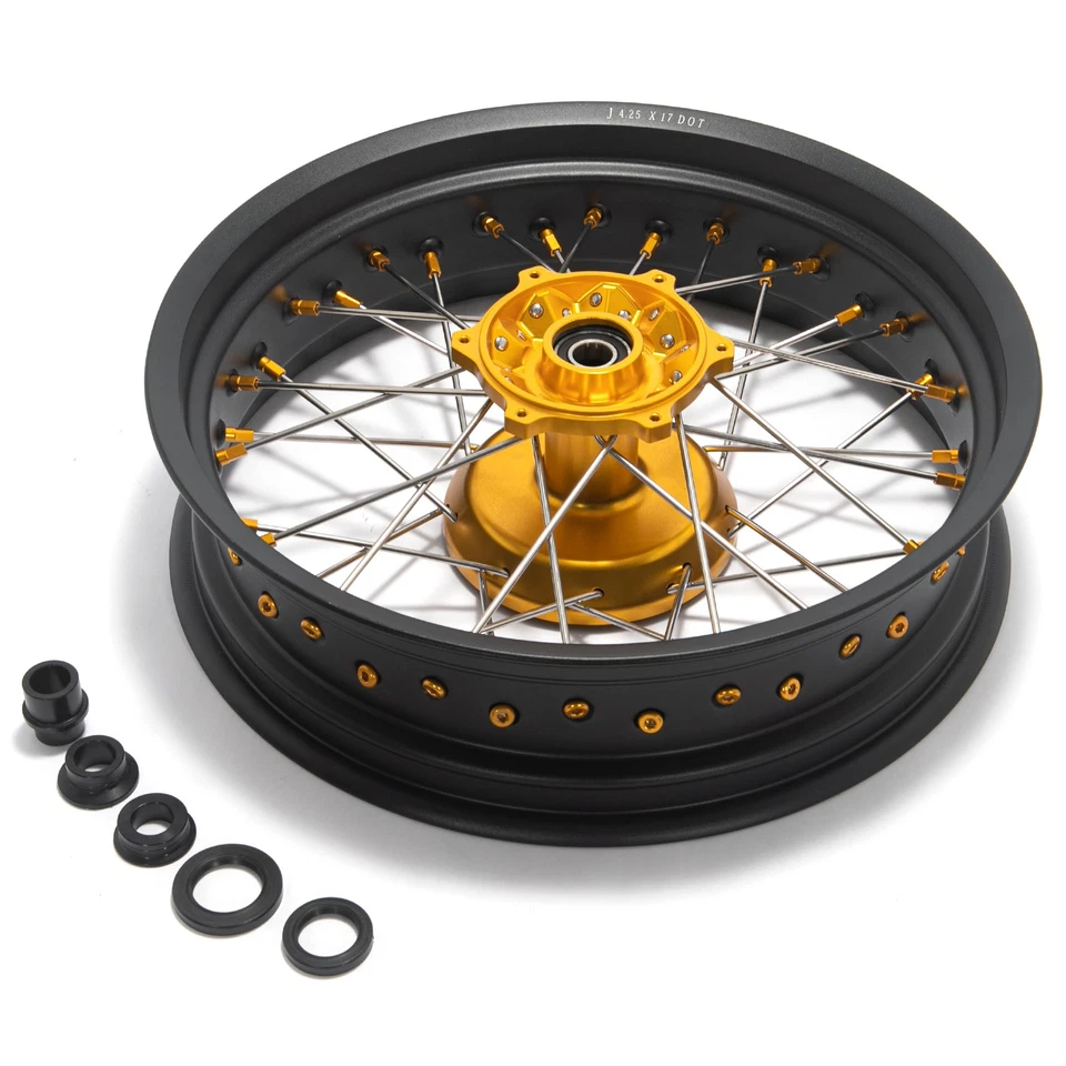 17 Supermoto Wheels Set Cush Drive For Suzuki DRZ400 DRZ400E 00-04 DRZ400S 00-24 Foto 4 de 4