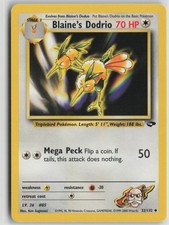 Blaine's Dodrio 32/132 Uncommon Gym Challenge Pokemon Unlimited Near Mint