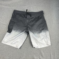 Ripcurl Shorts Mens 36 Black White Boardshort Drawstring Surf Swim Beach Outdoor