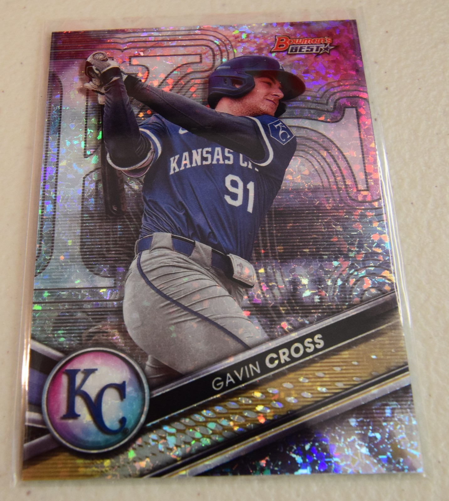 2022 Bowman's Best #TP-5 Gavin Cross Top Prospects Diamond Refractor #/299