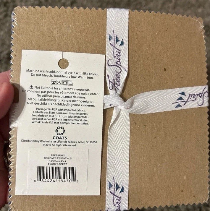 NWT Free Spirit 5 inch charm packs multi color solid fabric - Image 3 of 3