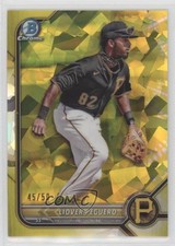 2022 Bowman Chrome Sapphire Prospects Yellow 45/50 Liover Peguero #BCP-242 0hk3