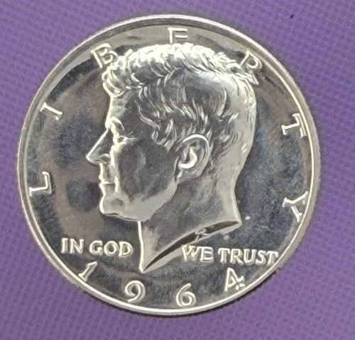 1964 90%  Silver Franklin Half Dollar, Gem Proof Mirror Finish