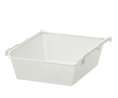Ikea Komplement 002.573.02 - Netzdrahtkorb mit Auszugsschiene - weiß - 50 x 35cm