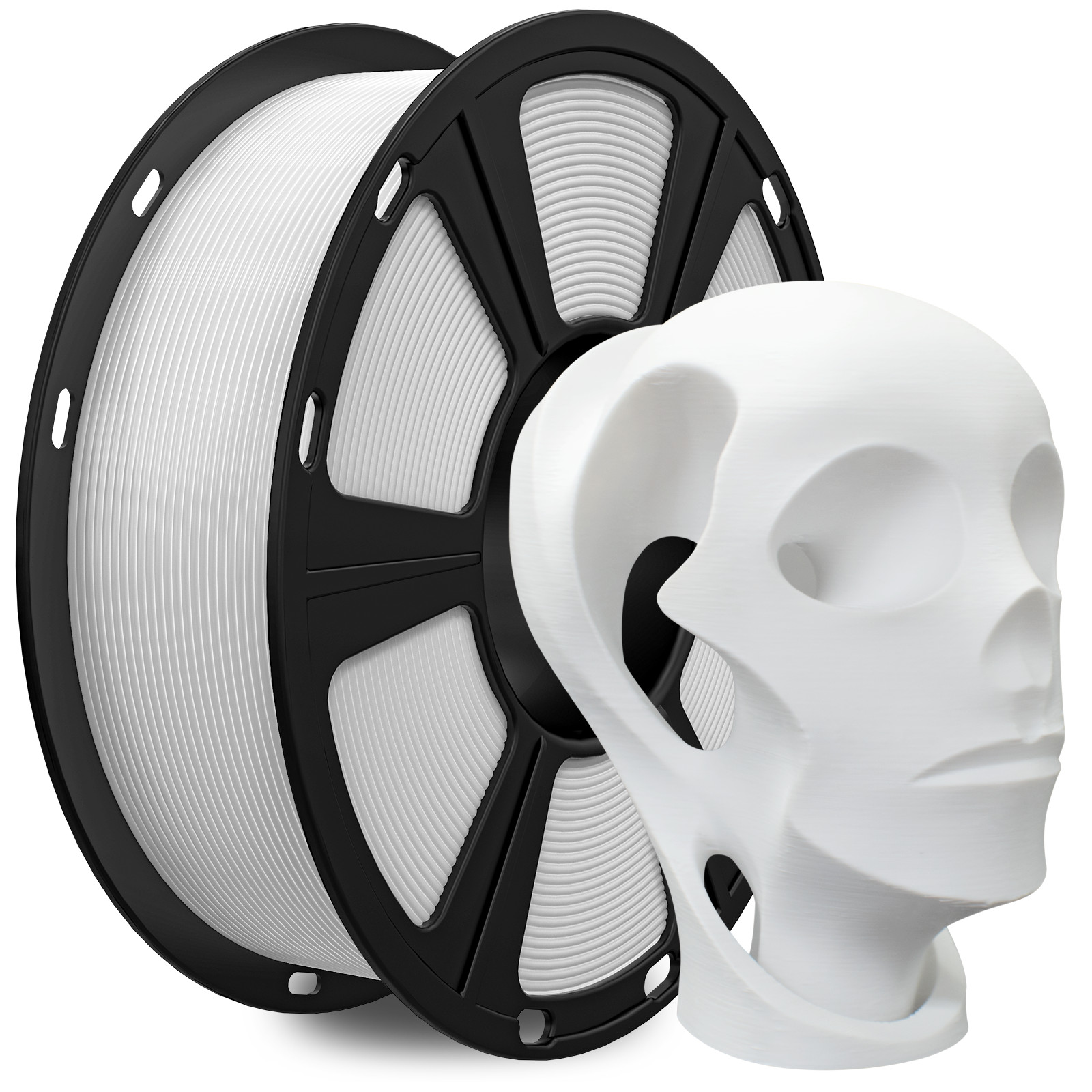 Geeetech 3D Drucker 1kg/Roll 3D Filament 1.75mm PLA für 3D Drucker Schwarz/Weiß