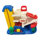 Vintage 1995 Fisher Price Little People Car Garage Parking Ramp Elevator