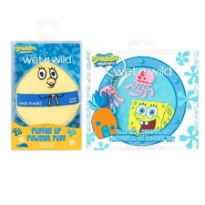 Wet n Wild SpongeBob Mrs. Puff Puffed Up Powder Puff + Makeup Mirror Bundle Set