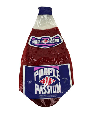 VTG 1987 Everclear Purple Passion Inflatable Bottle Sign Rare Alcohol Display