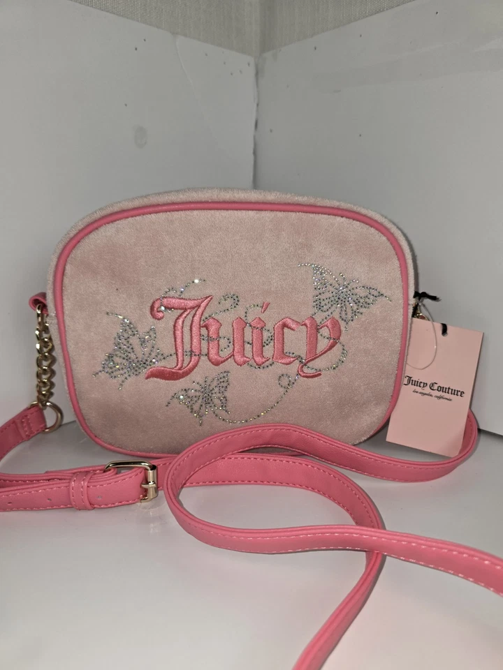 Juicy Couture Y2K Pink Logo Crossbody – Adjustable Strap, New With Tags - Image 4 of 4