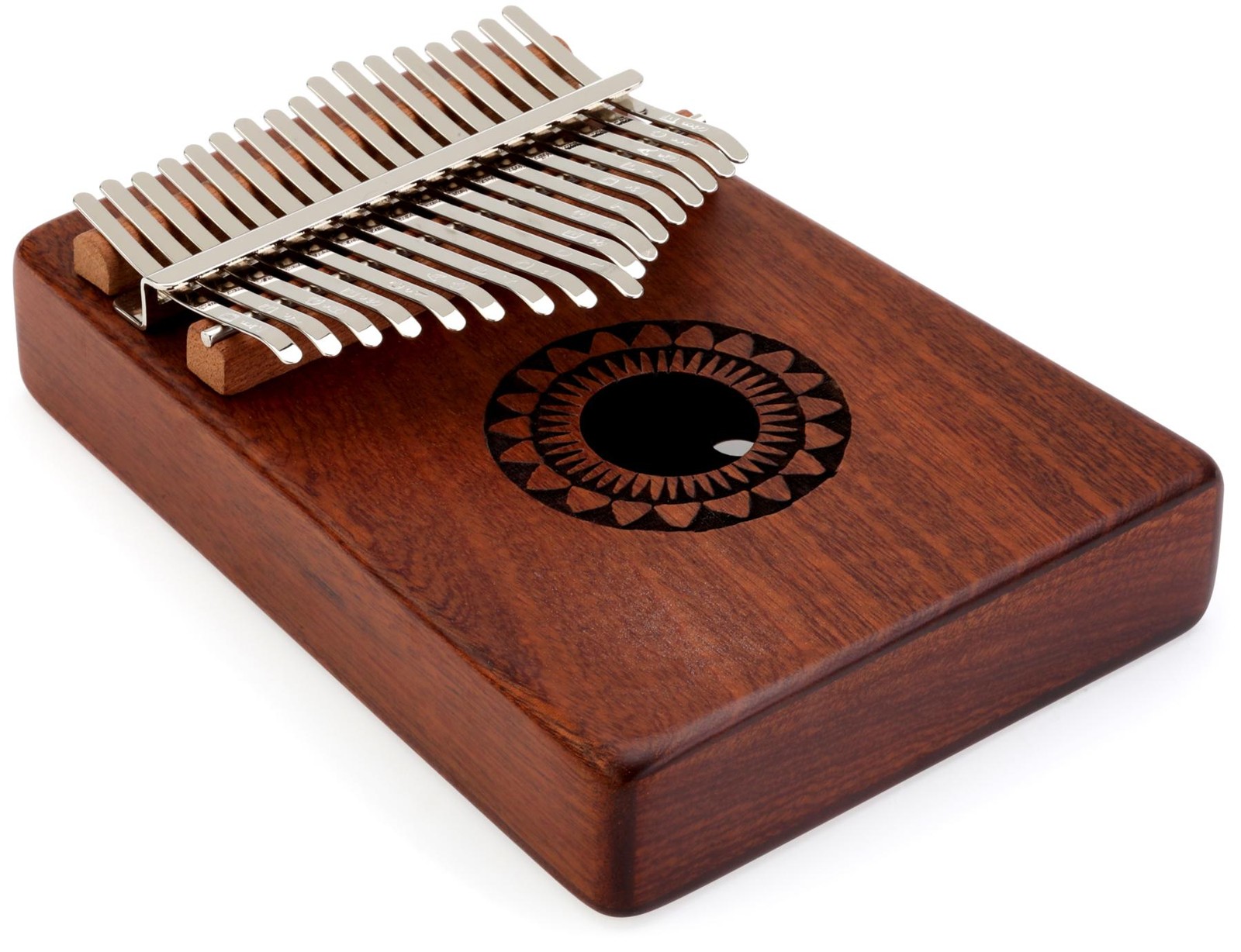 Дизайнер звуковых отверстий для перкуссии Meinl Kalimba - 17 нот, Акация