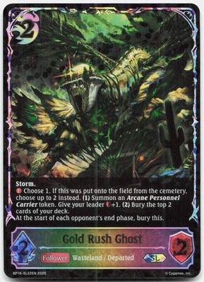 Shadowverse Evolve Gold Rush Ghost (SL) BP16-SL22EN New World Genesis NM