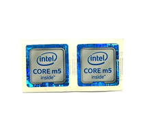 2x Intel Core m5 Inside Desktop / Laptop Sticker Label Logo Decal 18mm x 18mm