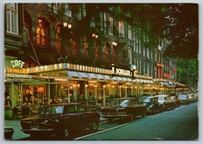 Vintage Postcard Amsterdam Café Schiller Restaurant Scene
