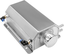 Universal 2l Aluminum Radiator Coolant Overflow Expansion Water Tank Silver Universal 2l Aluminum Radiator Coolant Overflow Expansion Water Tank Silver