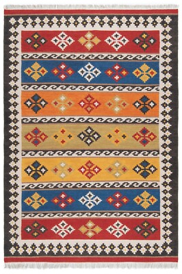 Kelim Indian Handwoven Oriental Rug 107 1/2x73 5/8in-Nomadic,Kilim,Carpet,Fine,