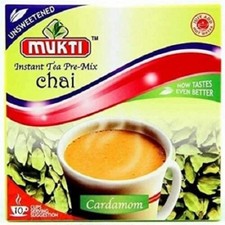 Mukti Cardamom Tea Unsweetened 140g - Instant Cardamom Tea Powder - Tea Pre-Mix