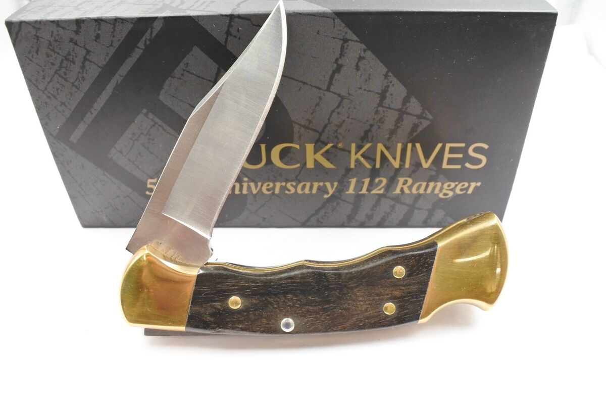 50th Anniversary Buck 112 Ranger Finger Groove Brand New in 50th Anniversary Buck 112 Ranger Finger Groove Brand New in
