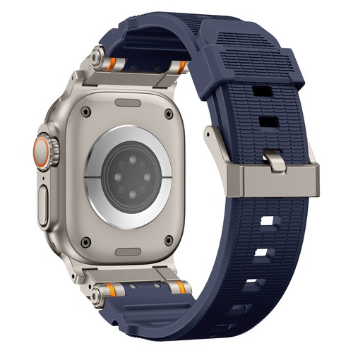 Do Apple Watch Ultra/10/9 LSR Wytrzymały pasek Silikonowy pasek sportowy Metalowe złącze - Zdjęcie 35 z 42