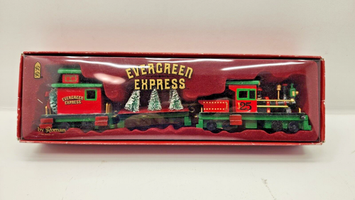 Vintage 1986 Roman Inc Evergreen Express Holz Weihnachtszug - Bild 14 von 14