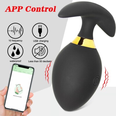 Vibrating Butt Plug Wearable Wide Anal Toy with App Couples Remote Control  Anal | eBay