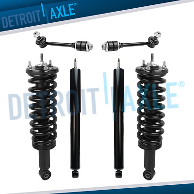 6pc Front & Rear Struts + Shocks Absorbers + Sway Bar Links for Toyota Tundra