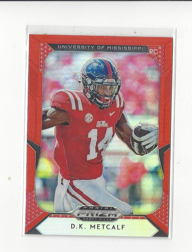 2019 Prizm Draft Prizms Orange #133 D.K. Metcalf Rookie Ole Miss Seahawks