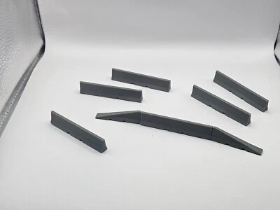 3D DRUCK DIETRICH Pared de control de hormigón / límite de carretera / barrera de hormigón 1/87 carga H0