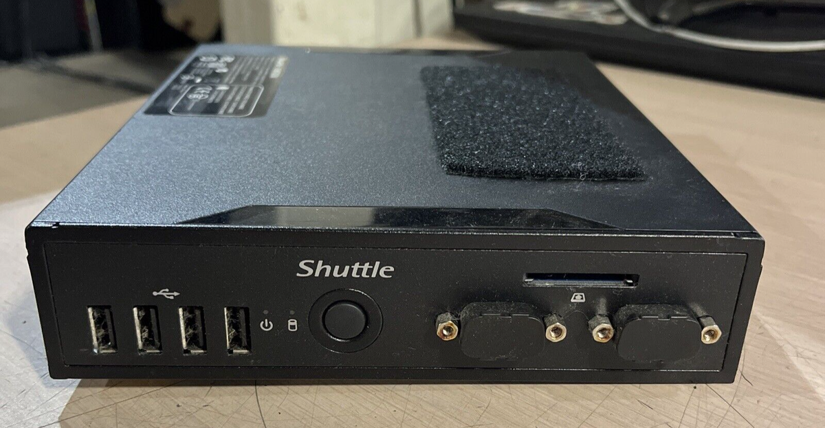 SHUTTLE DS77U FANLESS MINI PC INTEL CELERON 4GB RAM NO HD | eBay