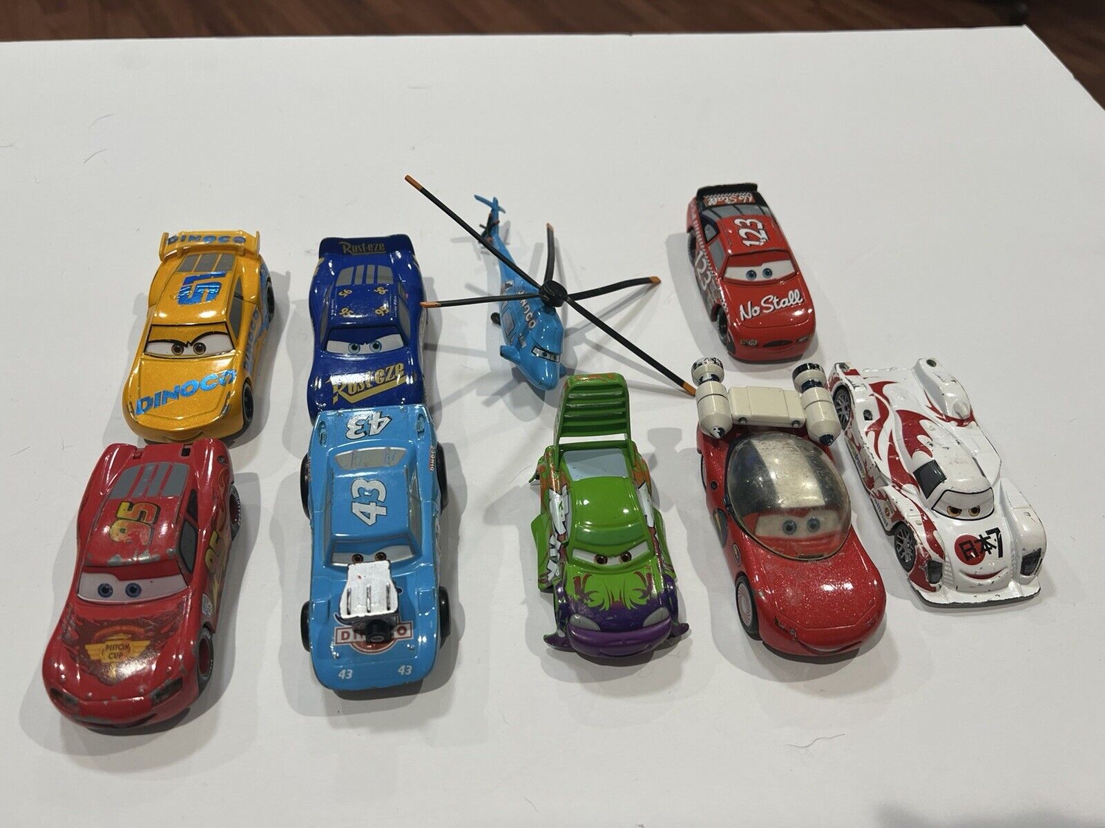 Lot of 23 Disney Pixar CARS Planes DIECAST VEHICLES LOT Race Cars,  Helicopter