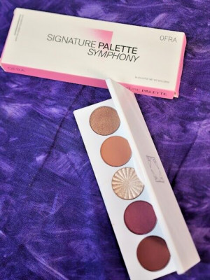 Ofra Signature Palette Eyeshadow 5 Pan Shade Symphony Wet Dry Color Mauves Warm