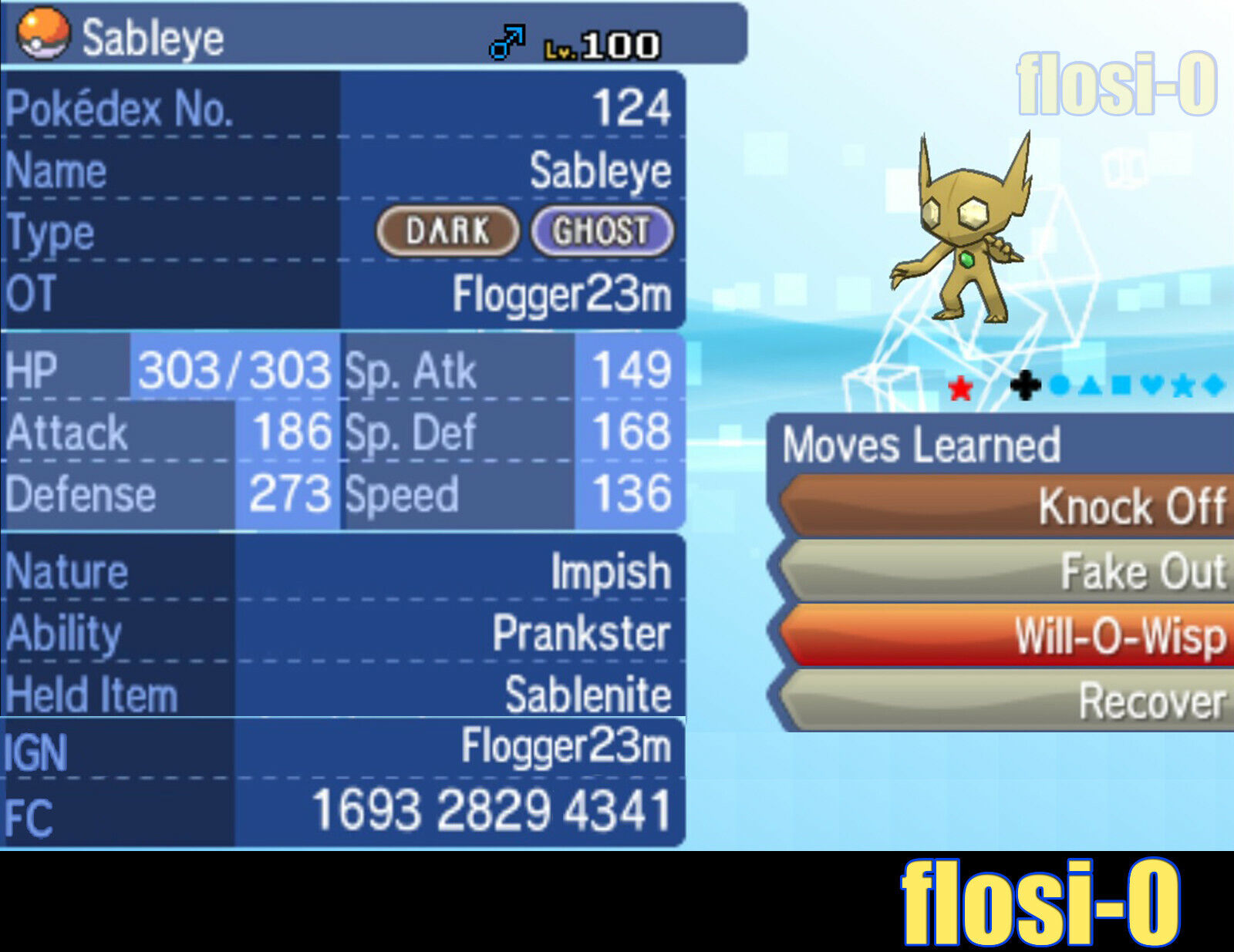 Pokemon 10302 Shiny Mega Sableye Pokedex: Evolution, Moves