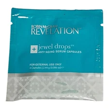 Robin McGraw Jewel Drops Anti Aging Serum Capsules Sample Size - 4 Capsules 