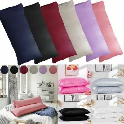 Microfiber Body Pillow Case Ultra Soft Pillowcase Body Pillow Cover 20''x55'' US