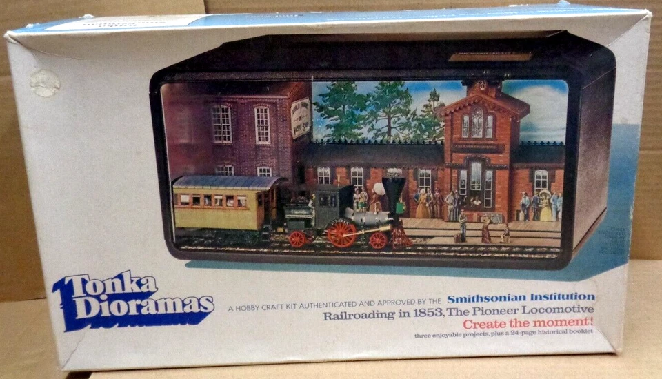 Vtg Lot/2 TONKA DIORAMAS Smithsonian CONFEDERATE ATTACK 7017 / LOCOMOTIVE 7015 - Image 3 of 4