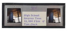 Stereo realist slide - High School SMYRNA TN ~1956 #305