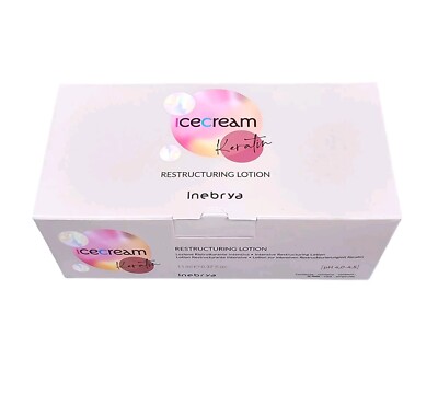 Inebrya/Ice Cream Keratin ''Restructuring Lotion'' 12x11ml/Haartherapie