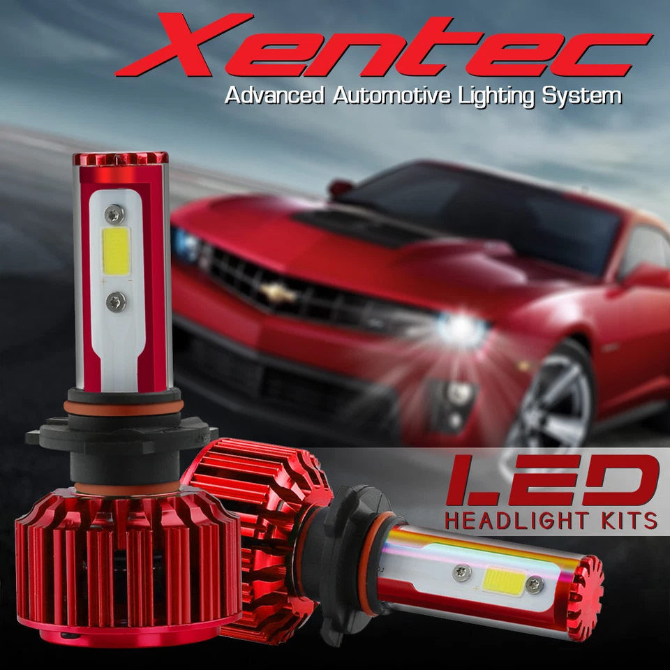XENTEC LED HID Headlight Conversion kit 9007 HB5 6000K 1991-1997 Mercury Cougar - Image 2 of 4