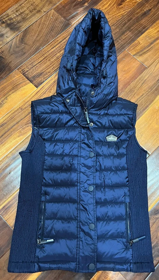 Chaleco SUPERDRY Luxe Fuji Japón Mujer M Chaleco Deportivo G50018YPF1 220923 LF002 Azul Foto 4 de 4