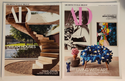 Lot Of 2 Architectural Digest May Dec 2017 Dream Houses Living With Art PB