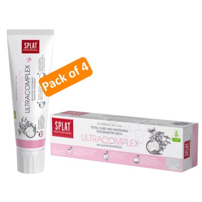SPLAT Ultracomplex Switzerland Toothpaste Genuine 4pack x 100 ml