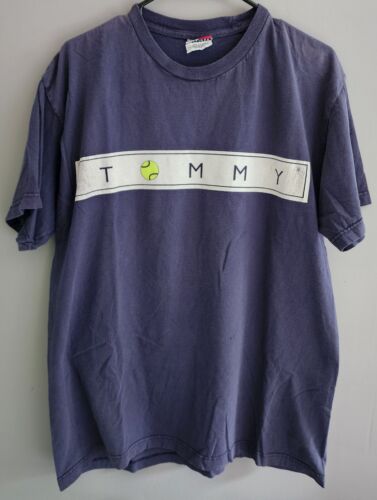Vintage 90s Tommy Hilfiger Tennis T Shirt Size M A