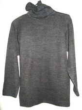 Vintage Pullover Rollkragen 100% Acryl. Farbe anthrazitgrau. Gr&ouml;&szlig;e 10/12 Jahre