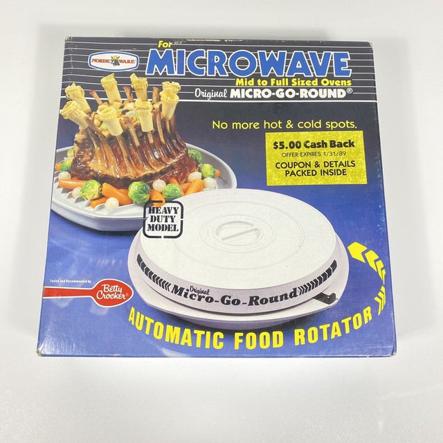 Nordic Ware Microwave Microgoround Food Rotator Vintage 62304 Made