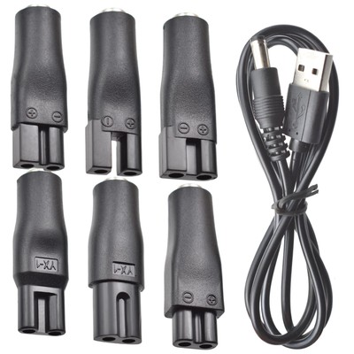 7-teiliges USB Ladegerät Set: Kompatibel mit Norelco Haarschneidemaschinen
