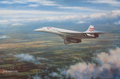 BRITISH AIRWAYS CONCORDE SAMMELN GESCHWINDIGKEITSDRUCK R WONG