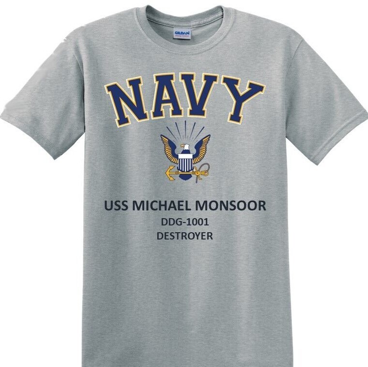 USS JEREMIAH DENTON* DDG-129*DESTROYER* NAVY EAGLE* T-SHIRT