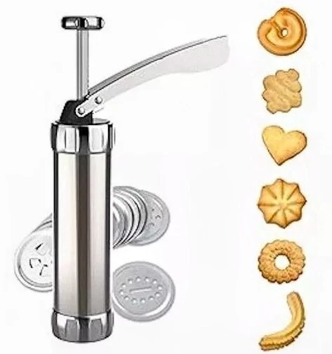 Macchina Per Biscotti Con 20 Trafile E 4 Beccucci Decorativi, Perfetta Per Dolci Fatti In Casa