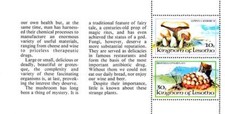 LESOTHO 1983 WILD MUSHROOMS booklet PANE MNH ** neuf PLANTS FREE SHIPPING