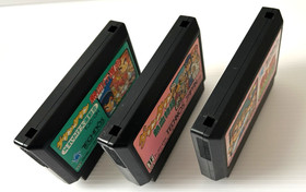 Technos Japan Famicom Nekketsu Kunio-kun set Lot of 7 Dodgeball Kakutou Downtown